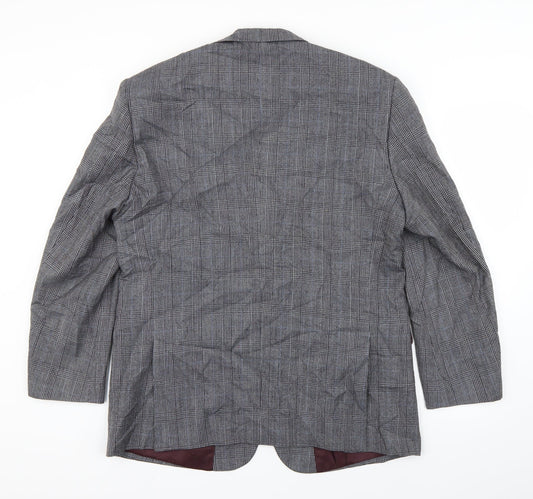 Skopes Mens Grey Plaid Blazer