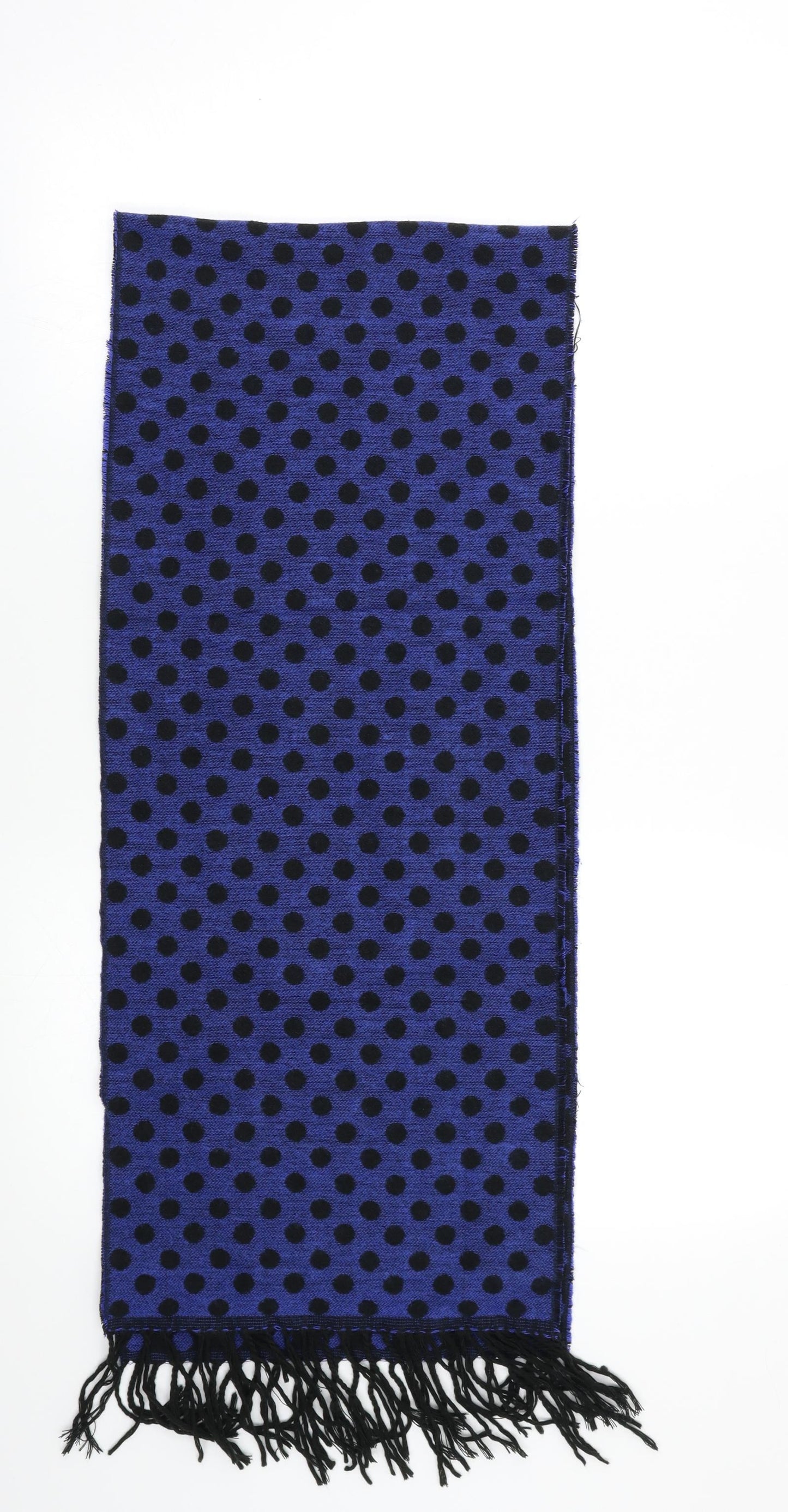 Preworn Womens Blue Polka Dot Scarf