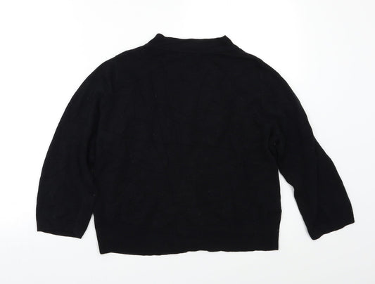 Matalan Womens Black Cardigan Jumper Size 16