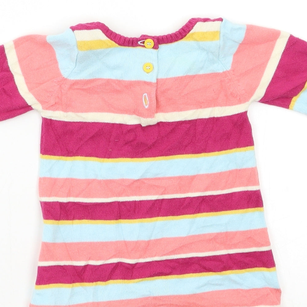 M&S Baby Multicoloured Striped Fit & Flare Size 0-3 Months