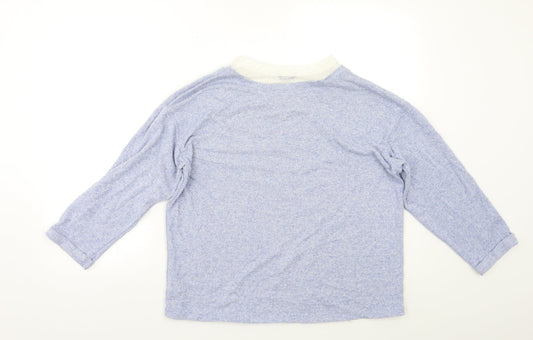 M&Co Womens Blue Pullover Jumper Size 12