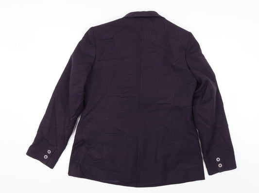 Debenhams Womens Purple Jacket Blazer Size 14