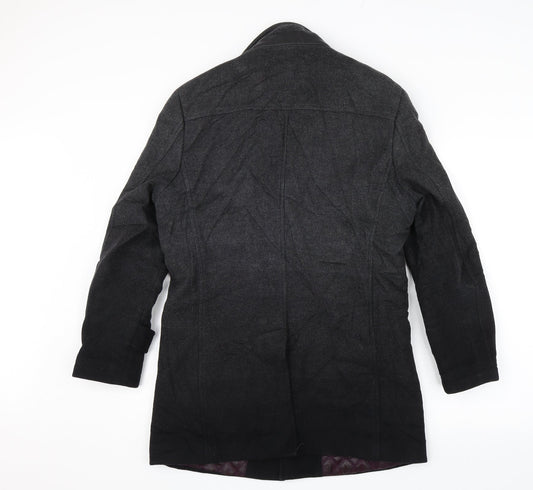Heilan Home Womens Grey Pea Coat Jacket Size 48