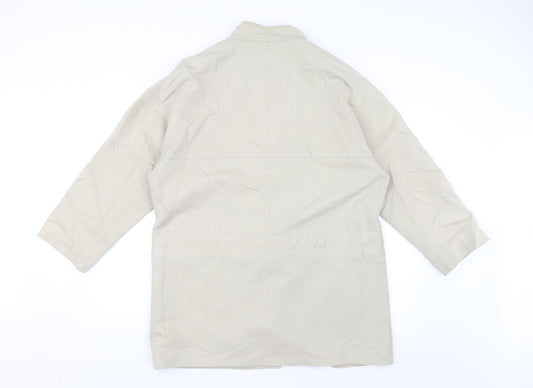 Cinch Womens Beige Overcoat Jacket Size 12