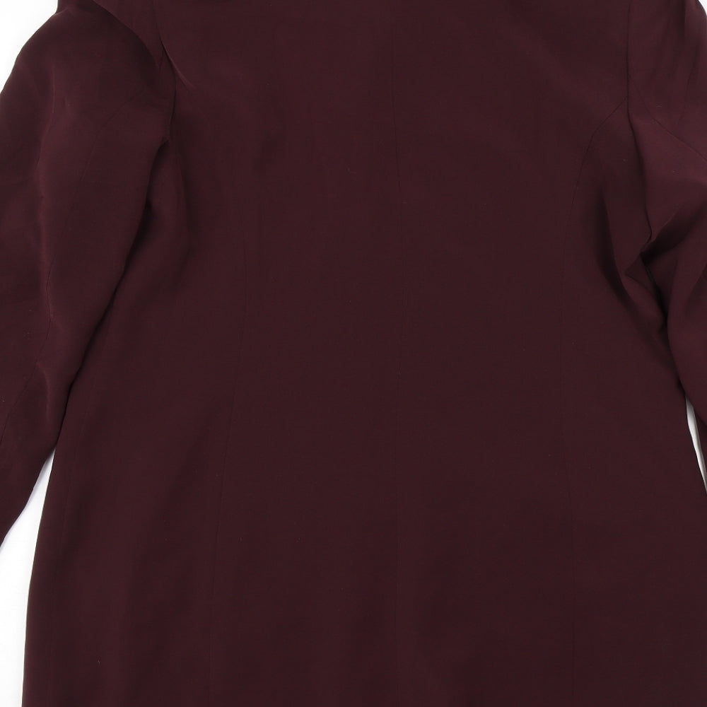 Marks and Spencer Womens Red Overcoat Jacket Size 14