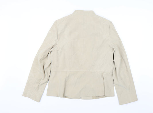 EWM Womens Beige Jacket Size 12