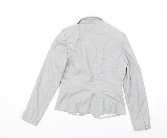 H&M Womens Grey Jacket Blazer Size 8