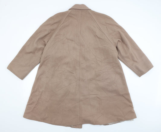 Chanelle Womens Beige Jacket Coat Size 12