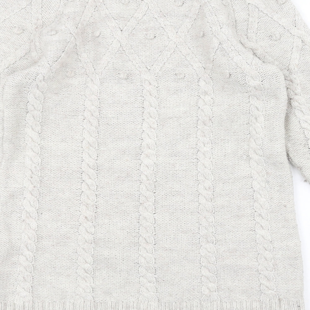 Marks and Spencer Womens White Pullover Jumper Size 14