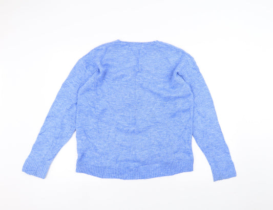 H&M Womens Blue Pullover Jumper Size XS