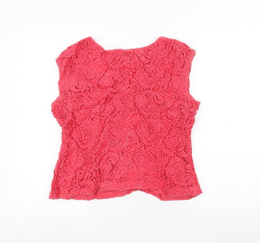 pomodoro Womens Pink Pullover Jumper Size 16