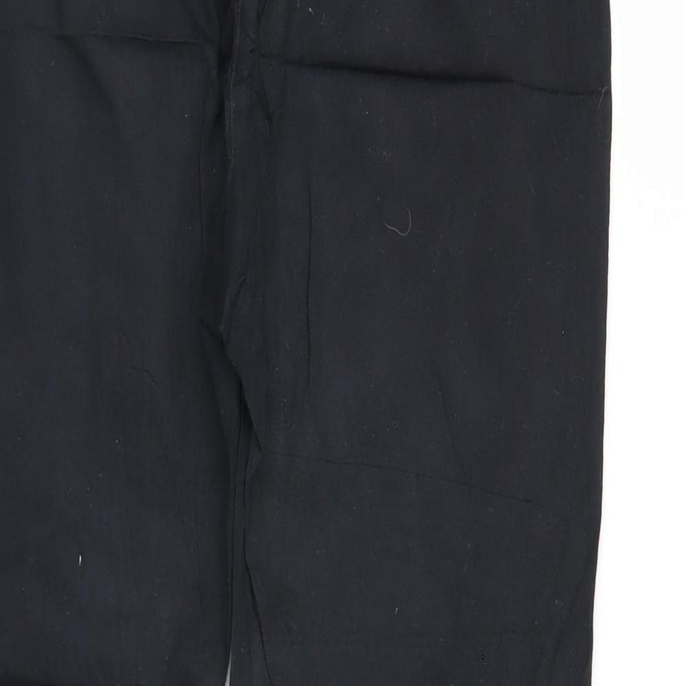 Part Two Womens Black Cropped Jeans Size 12 L23 in - Elastic Waist