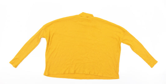 Divided Womens Gold Pullover Jumper Size M