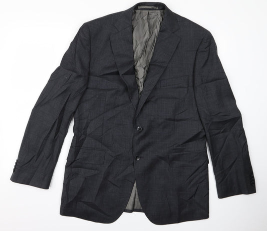 Preworn Mens Grey Rayon Jacket Size M