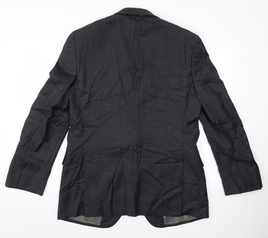 Preworn Mens Grey Rayon Jacket Size M