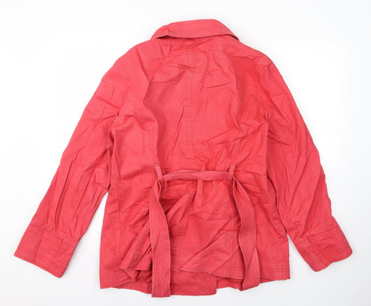 Gap Womens Pink Overcoat Jacket Size XL