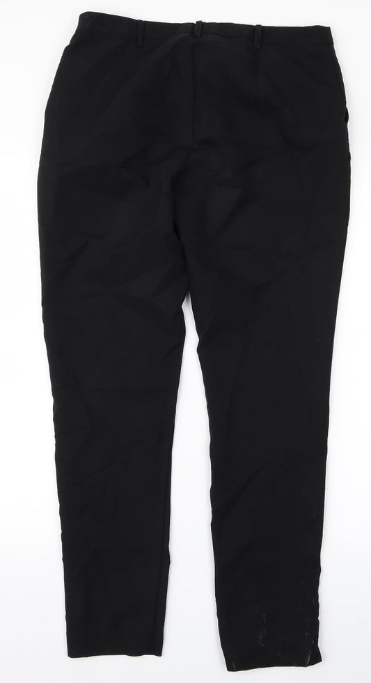 New Look Womens Black Trousers Size 12 L24 in