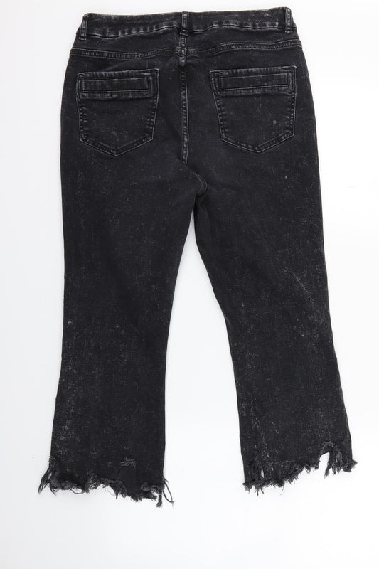 ASOS Womens Black Straight Jeans Size 32 in L20 in
