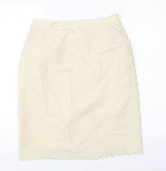 Canada Womens Beige A-Line Skirt Size 12