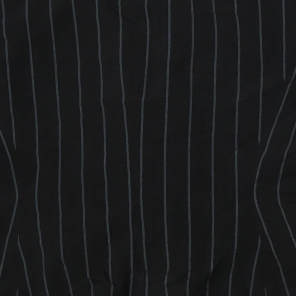 Marks & Spencer Womens Black Striped Jacket Suit Jacket Size 14