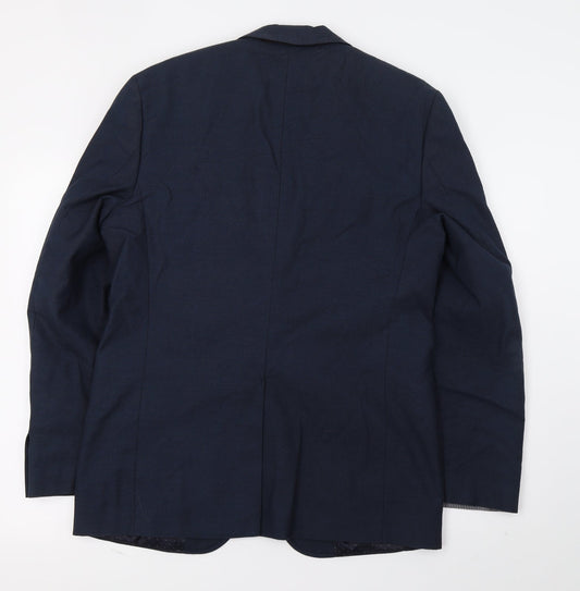 M&S Mens Blue Jacket Suit Jacket Size M
