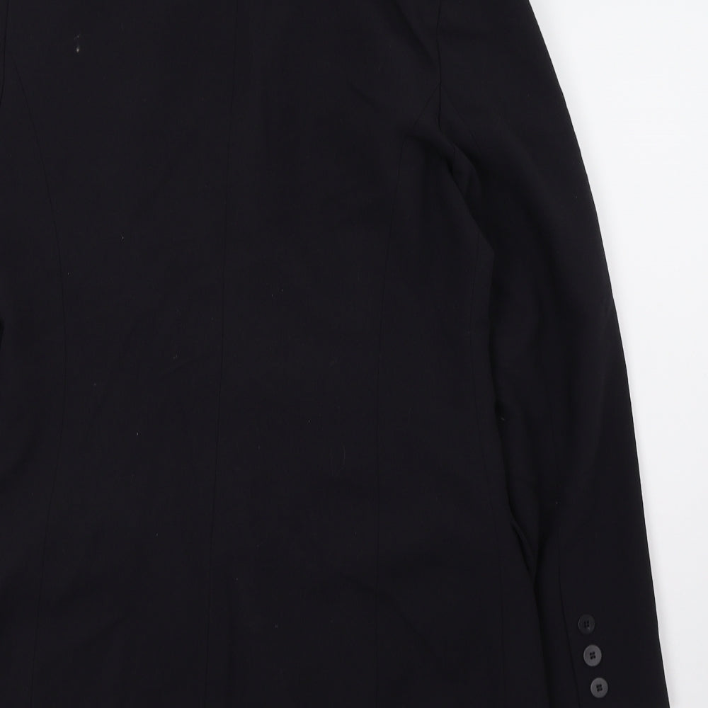 Brand and care label for NEXT women’s black jacket blazer, size UK 12