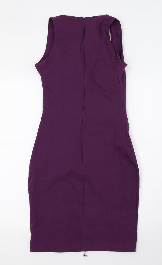 Goddess London Womens Purple Pencil Dress Size 10