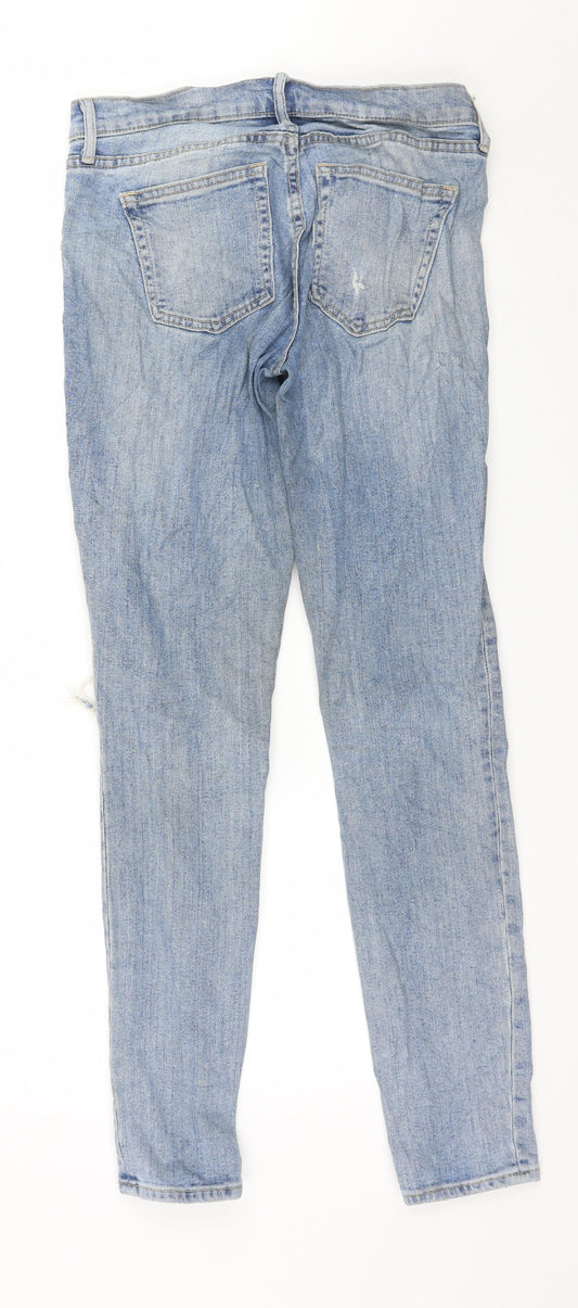 Gap Womens Blue Denim Straight Jeans Size 26 in L31 in