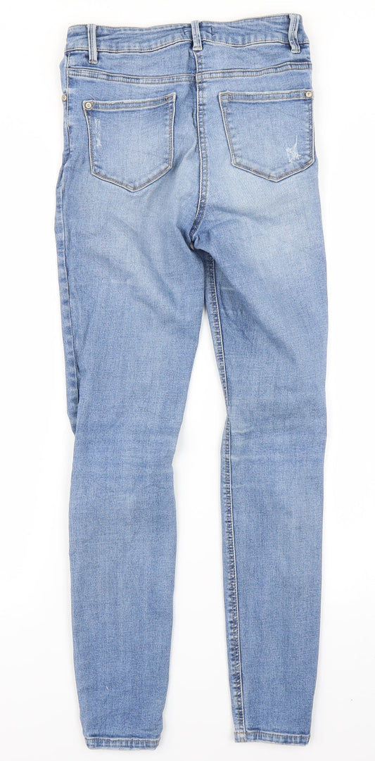 Matalan Womens Blue Denim Skinny Jeans Size 8 L25 in