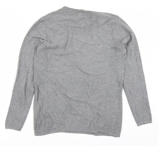 Zara Womens Grey Basic T-Shirt Size M