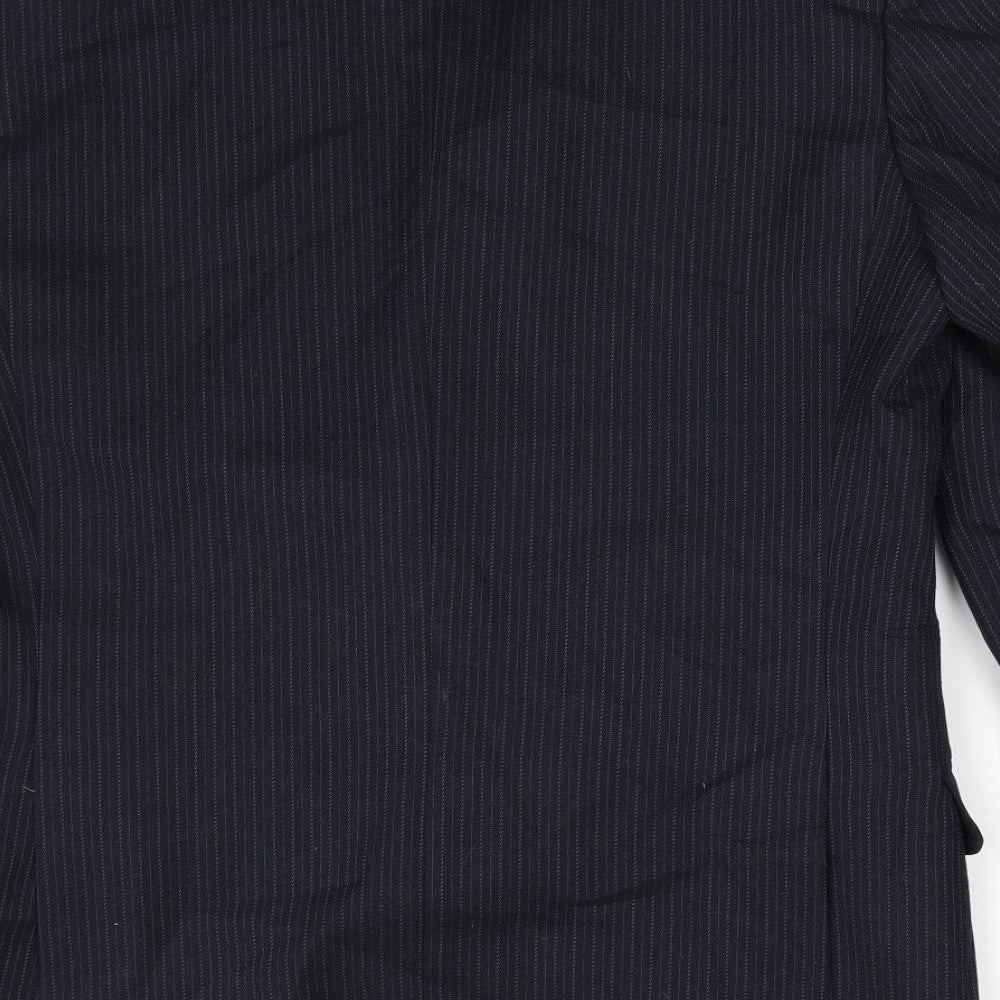 St Michael Mens Blue Striped Jacket Suit Jacket Size M