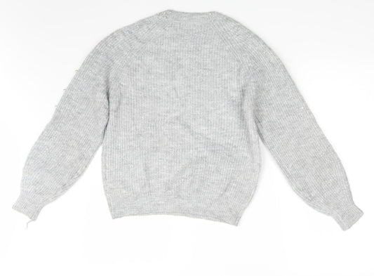 Papaya Womens Grey Pullover Jumper Size S
