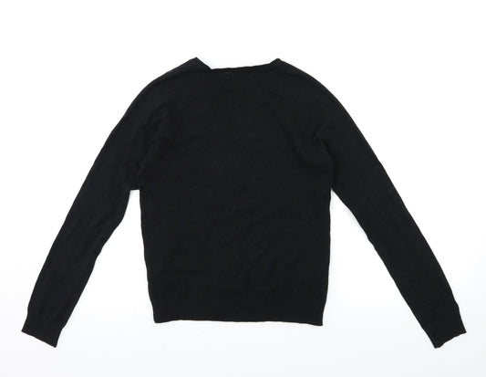 Preworn Womens Black Knit Pullover Jumper Size L