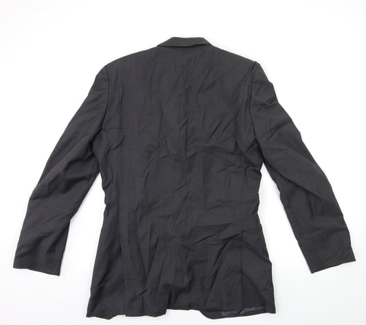 Preworn Mens Grey Jacket Suit Jacket Size 46