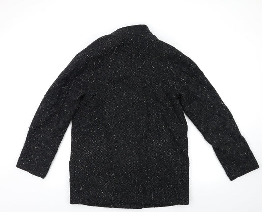 Mango Womens Black Overcoat Coat Size M