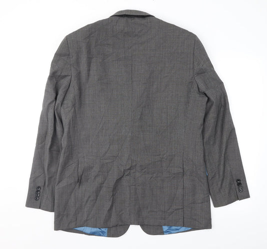 Fellini Mens Grey   Jacket Suit Jacket Size 42