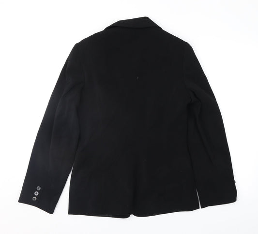 AMARANTO Womens Black Jacket Suit Jacket Size 10