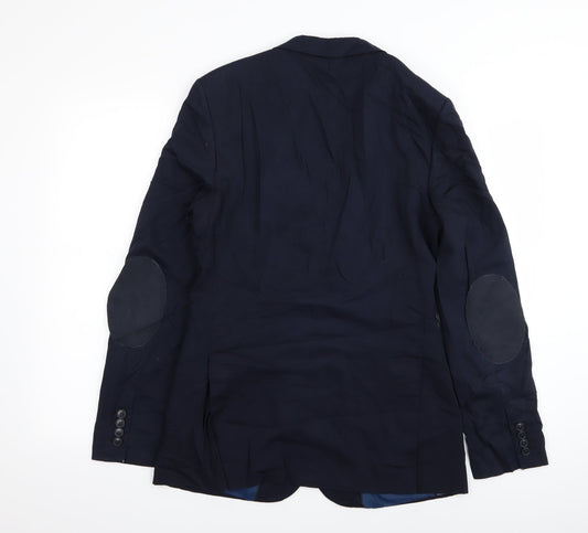 M&S Mens Blue Jacket Blazer Size 36