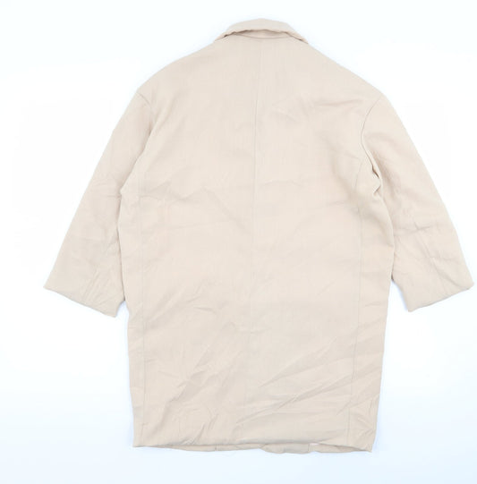 Boohoo Womens Beige Jacket Blazer Size 8