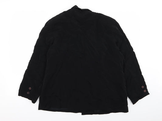 renel Mens Black Jacket Blazer Size 40