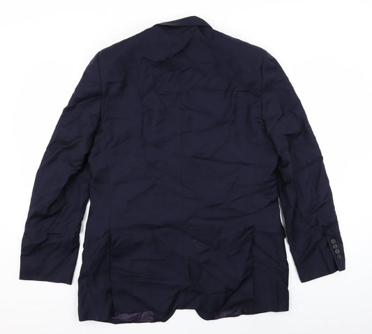 Savoy Taylors Guild Mens Blue Jacket Blazer Size 42