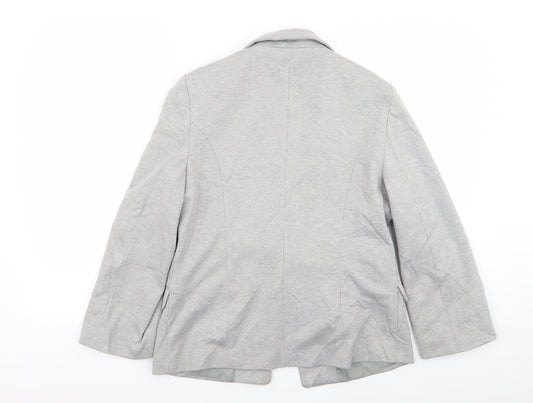 New Look Womens Grey Jacket Blazer Size 14
