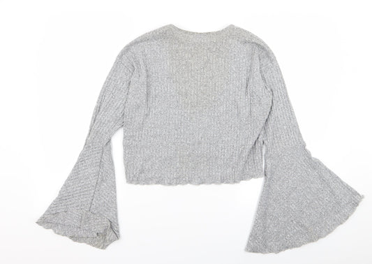 pins and needles Womens Grey Basic T-Shirt Size L