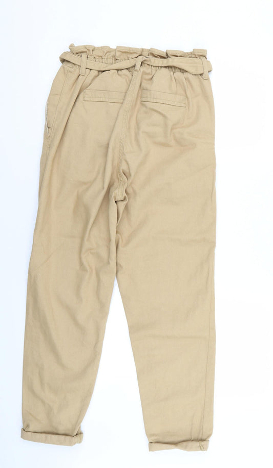 denim and co Womens Beige Trousers Size 8 L25 in