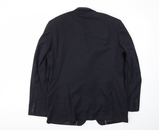 Preworn Mens Blue Jacket Blazer Size 44