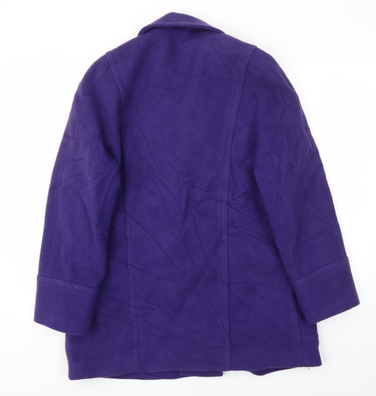 Julius Womens Purple Jacket Coat Size 12
