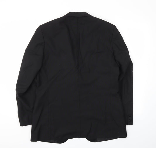 St Micahel Mens Black Jacket Blazer Size 42
