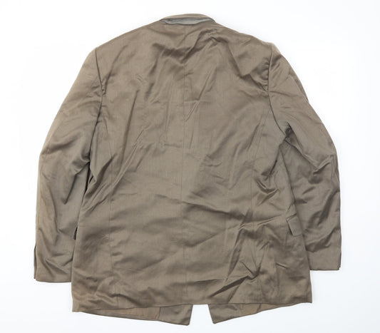 Preworn Mens Brown Jacket Blazer Size 42