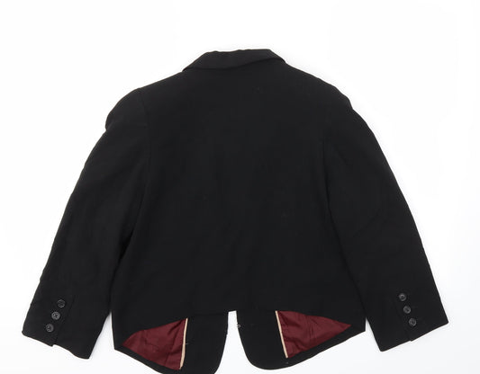 H&M Womens Black Jacket Blazer Size 14