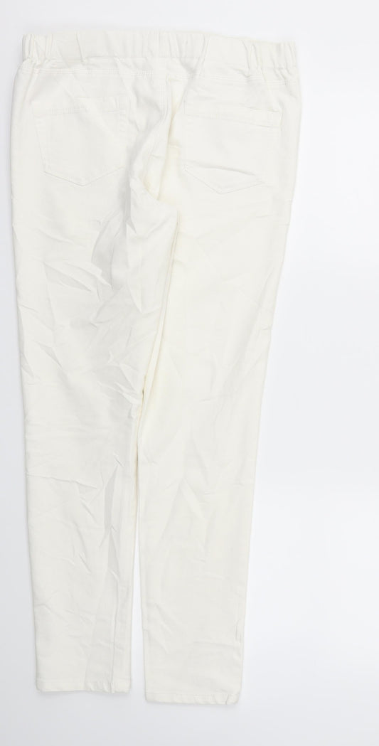 Jegging Womens Ivory Trousers Size 12 L28 in